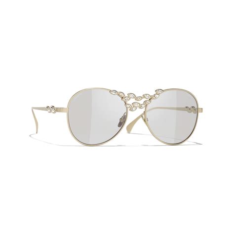 chanel sunglasses sku8053672268874|CHANEL Sunglasses: Pilot Sunglasses, metal & calfskin — .